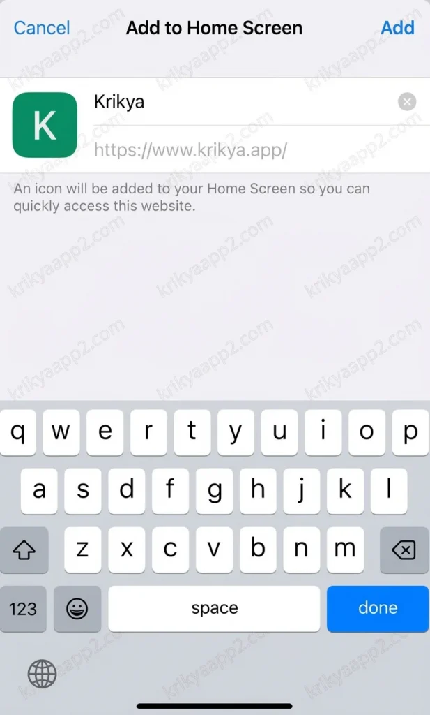 Krikya iOS